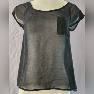 Sheer Pocket Cinched Top